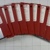 NEW LOT of 10 3.5" Red Floppy Disks - MS-DOS FAT Format 1.44Mb TESTED