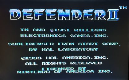 Defender II (Nintendo Entertainment System, 1988) - WORKING TESTED - Image 5
