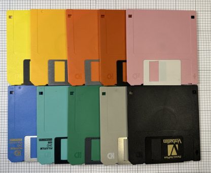Rainbow LOT of 10 3.5" Floppy Disks