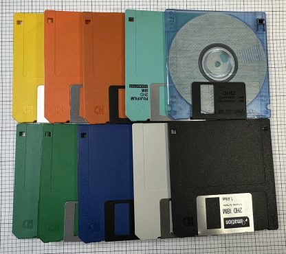 Rainbow LOT of 10 3.5" Floppy Disks