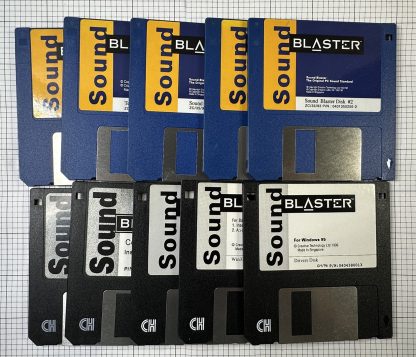 LOT of 10 3.5" Sound Blaster Floppy Disks