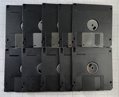 LOT of 10 3.5" BLACK Floppy Disks - Image 3