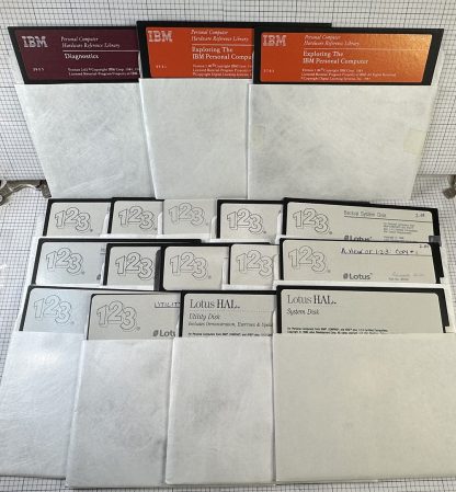 LOT of 17 5 1/4" IBM / Lotus Floppy Disks