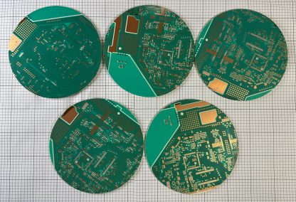 Five (5) Unique Round Circuit Boards For Crafting - Image 4