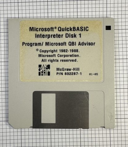 Vintage 1988 Microsoft Quick BASIC Program Disk Working - Rare - Image 3