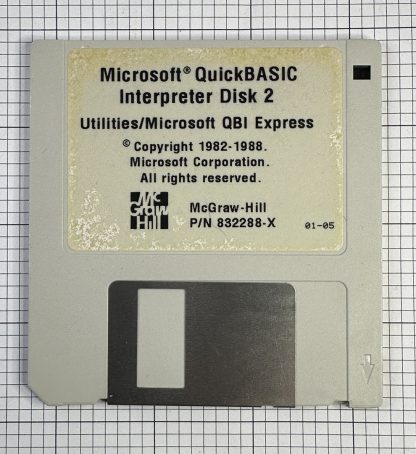 Vintage 1988 Microsoft Quick BASIC Program Disk Working - Rare - Image 4