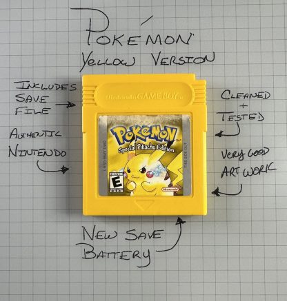 Pokemon Yellow Version (Game Boy, 1999) Authentic *NEW BATTERY* w/ Save Game - Image 6