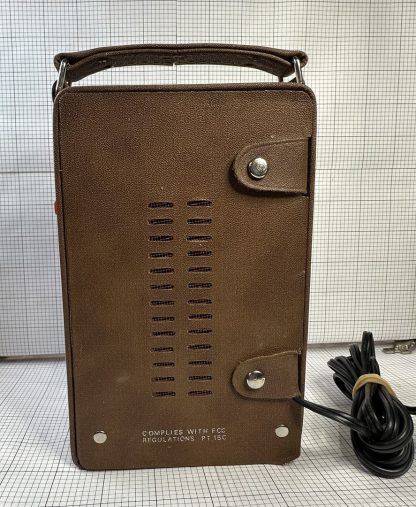 Vintage General Electric AM-FM Transistor Radio Ac Dc Leather Case 7-2877H - 1950 (70+ Years Old) - Image 4