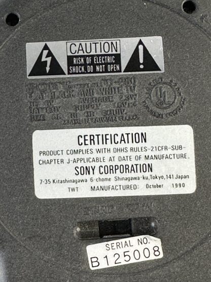 Sony Watchman FD-250 - TESTED & WORKING - 1990 - Image 2