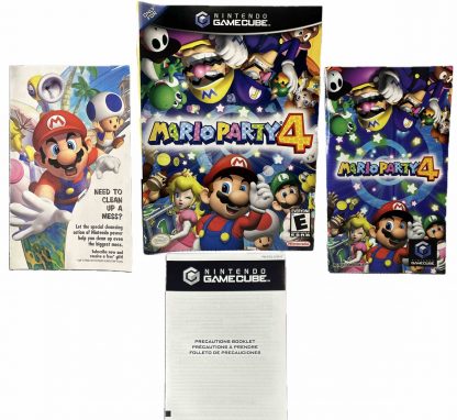 Mario Party 4 GameCube - Authentic Manual, Jacket & Inserts Only
