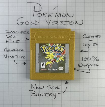 Pokemon Gold Version - Authentic *NEW BATTERY* w/ Save Game - Image 7