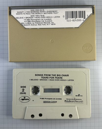 Tears For Fears Songs From The Big Chair Tape Cassette Album - Image 3