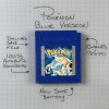 Pokemon Blue (Game Boy Color, 1998) Authentic *NEW BATTERY* w/ Save Game