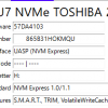Toshiba 256GB M.2 2280 NVMe MLC SSD  GEN 3 THNSN5256GPU7 DP/N 05DFH6 - Image 4