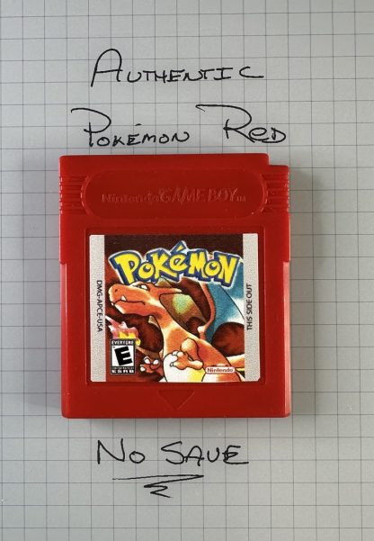 Pokemon Red Version (Game Boy, 1998) Authentic! Tested Working *NO SAVE*