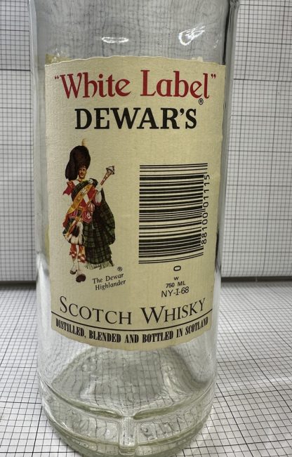 Vintage 70's Dewar’s White Label Scotch Whiskey 750 Ml Bottle. EMPTY - Image 5
