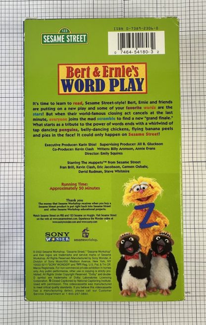 Sesame Street - Bert and Ernie's Word Play (VHS, 2002) - Image 2
