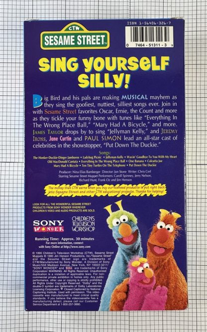 Sesame Street - Sing Yourself Silly (VHS 1990) - Image 2