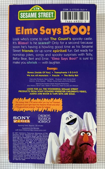Sesame Street - Elmo Says BOO! (VHS, 1997) - Image 2