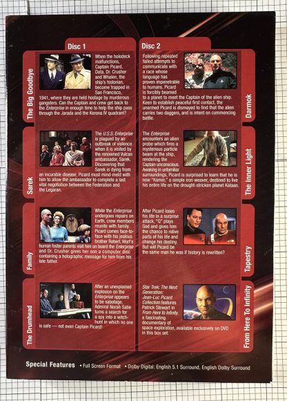 Star Trek: TNG Jean-Luc Picard Collection (2 DVD SET 1995 - Region 1) - Image 6