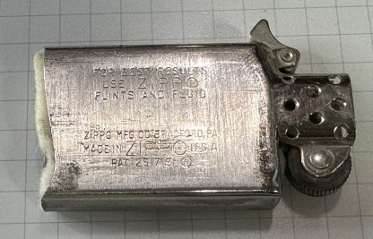 Vintage Zippo Lighter 1950-1957  - Pat. 2517191 - Image 6