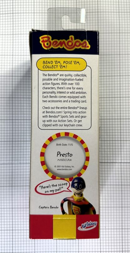 Vintage 2001 Bendos Action Figure: Presto Magician (NIB W/ hang tag) - Image 6