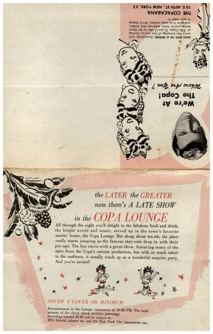 Vintage Copacabana  Bobby Darin Flyer 1960's - Image 6