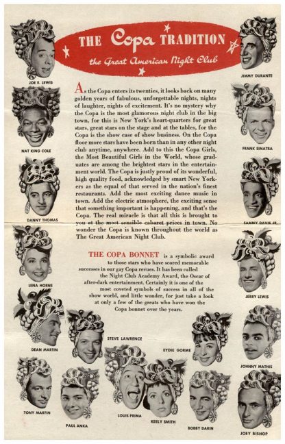 Vintage Copacabana  Bobby Darin Flyer 1960's - Image 2