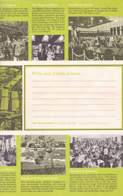 Vintage 1966 Las Vegas Hotel Guides Fremont, Stardust & The Sands - Image 5