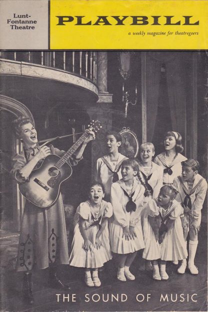 Vintage March 1962 Broadway Playbill - The Sound Of Music