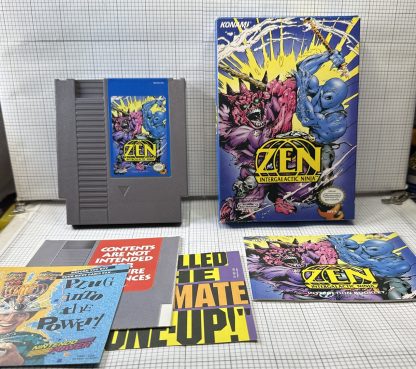 ZEN: INTERGALACTIC NINJA Nintendo NES CIB box Boxed Complete