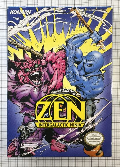 ZEN: INTERGALACTIC NINJA Nintendo NES CIB box Boxed Complete - Image 4