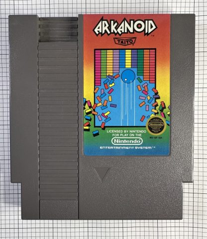 Arkanoid (Nintendo NES, 1987) Cartridge, Dust Cover - Tested Working! - Image 6