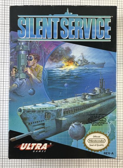 Silent Service (Nintendo Entertainment System, 1989) - CIB w/ Manual, Dustcover & Insert - Image 7
