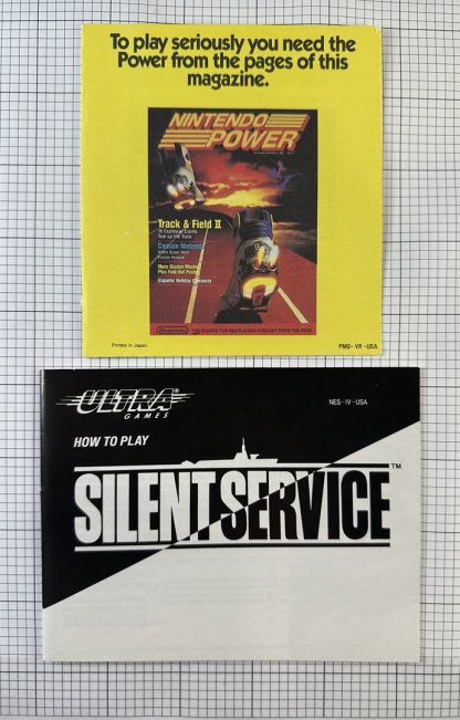 Silent Service (Nintendo Entertainment System, 1989) - CIB w/ Manual, Dustcover & Insert - Image 9