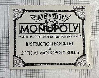 Monopoly (Nintendo Entertainment System, 1989) - CIB w/ Manual, Dust Cover & Game Poster! - Image 8