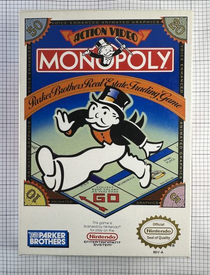 Monopoly (Nintendo Entertainment System, 1989) - CIB w/ Manual, Dust Cover & Game Poster! - Image 10