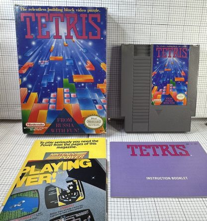 Tetris (Nintendo Entertainment System, 1989) - CIB w/ Manual, Dust Cover & Inserts! - Image 4