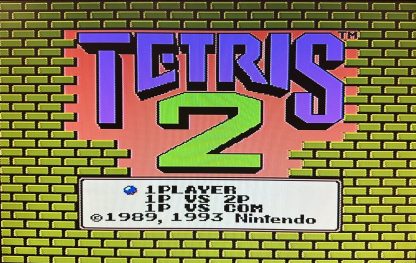NES Nintendo Tetris 2 CIB - Near Mint Condition! Complete in box, Inserts - Image 3