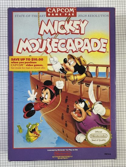 Mickey Mousecapade (Nintendo Entertainment System, 1988) – CIB w/ Manual & Dust cover - Image 8