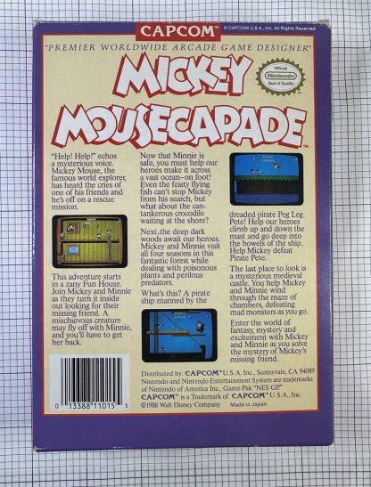 Mickey Mousecapade (Nintendo Entertainment System, 1988) – CIB w/ Manual & Dust cover - Image 9