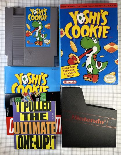 Yoshi's Cookie (Nintendo NES 1993) CIB Complete in box, W/ Manual and Inserts