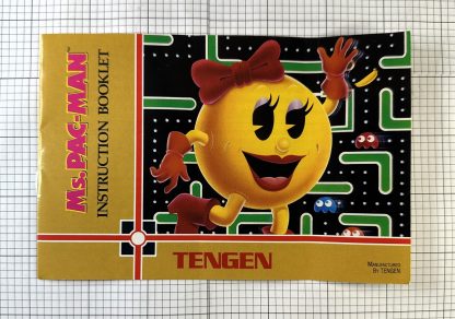 Ms. Pac-Man Tengen (Nintendo NES 1990) CIB Complete in box, W/ Manual and Dust Cover - Image 7