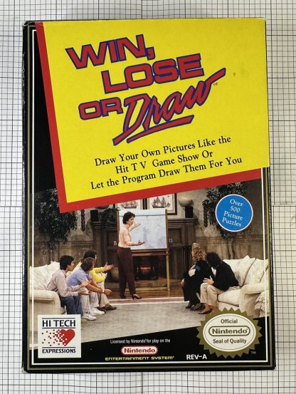 Win Lose Or Draw (Nintendo NES 1990) CIB Complete in box, W/ Manual and Inserts - Image 8