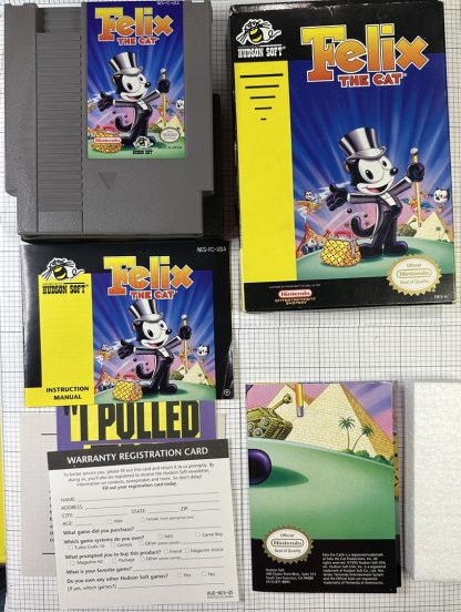 Felix The Cat : Nintendo NES CIB Complete In Box w/ poster, manual, inserts! - Image 4
