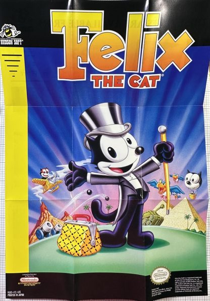 Felix The Cat : Nintendo NES CIB Complete In Box w/ poster, manual, inserts! - Image 14
