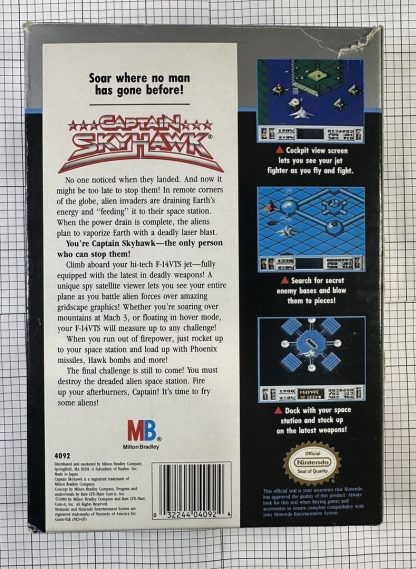 Captain Skyhawk (Nintendo Entertainment System, 1989) – CIB w/ Manual & Dust Cover - Image 2