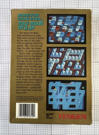 Pac-Mania (Nintendo Entertainment System, 1991) – CIB w/ Manual & Dust Cover - Image 8