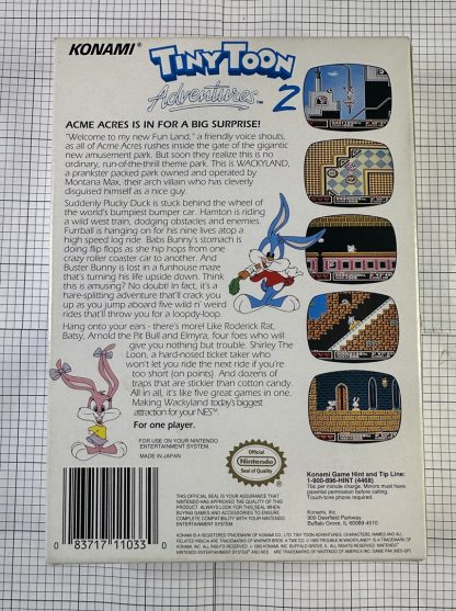 Tiny Toon Adventures 2: Trouble in Wackyland (NES, 1993) Complete In Box - Image 5
