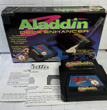 Aladdin Deck Enhancer For Nintendo NES - Box, Manual original PHONE SCRIPT